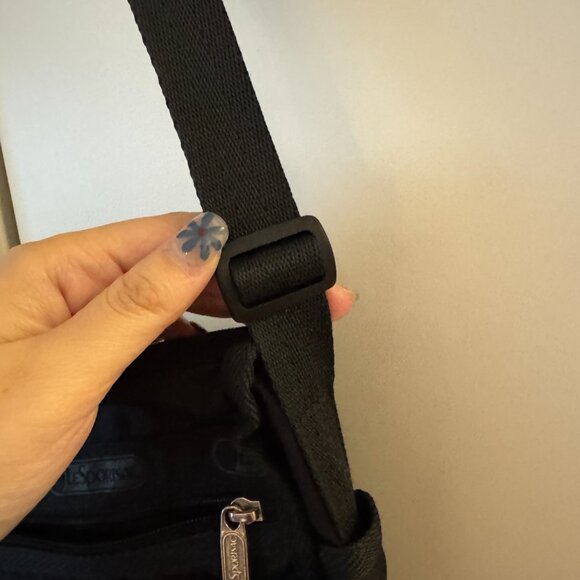 LE SPORTSAC LESPORTSAC MINIMALIST ALL BLACK XBODY CROSSBODY BAG - Picture 4 of 8